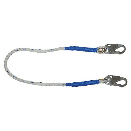 Falltech 4 ft RESTRAINT LANYARD, ROPE WITH SNAP 8154